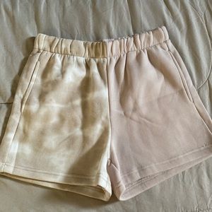 two sided different colored high rise shorts
